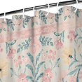 thumbnail image 3 of Pink Floral Pattern Shower Curtain 36"x72" ,Bathroom Decorative Shower Curtains Set with 12 Hooks,Modern Waterproof Washable Shower Curtain, 3 of 6
