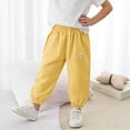 thumbnail image 6 of Bovxnpu Girls Casual Joggers Lightweight Pants High Waisted Solid Loose Casual Jogger Pants Kids Pants, 6 of 8