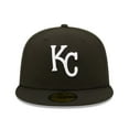 thumbnail image 2 of Men's New Era Black Kansas City Royals Team Logo 59FIFTY Fitted Hat, 2 of 5