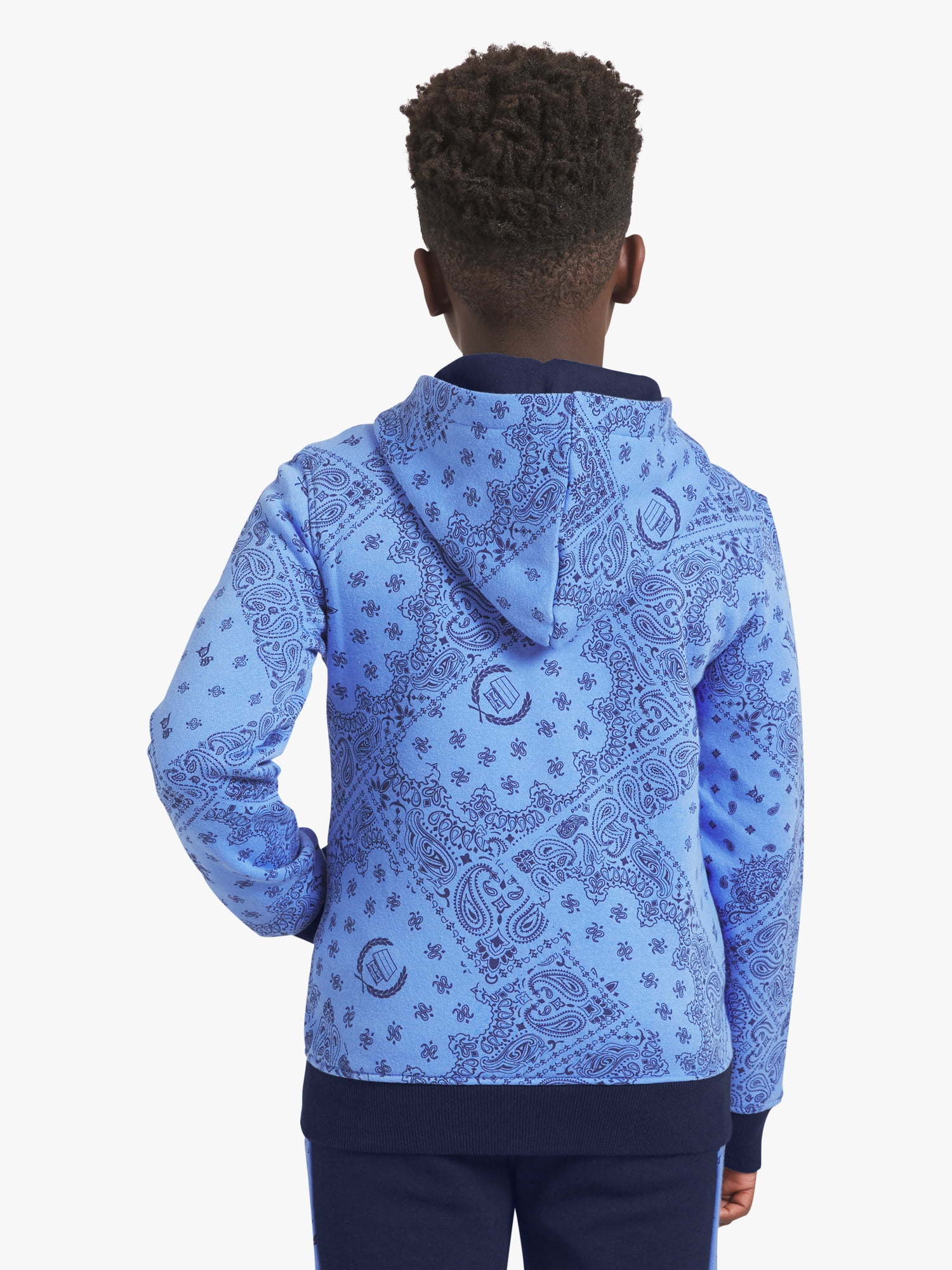 Dogg Supply by Snoop Dogg Little Boys & Big Boys Bandana Print Zip Front Hoodie, Sizes 4-18