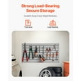 thumbnail image 2 of KFFKFF Panneau de Mur à Lattes, 2 x 4 Pi, Mur à Lattes de Garage en PVC au Design Modulaire, Panneau de Mur à Lattes Gris Facile à Installer et Ajustable avec Structure d'Accouplement et Découpe Bricolage, 2 of 9