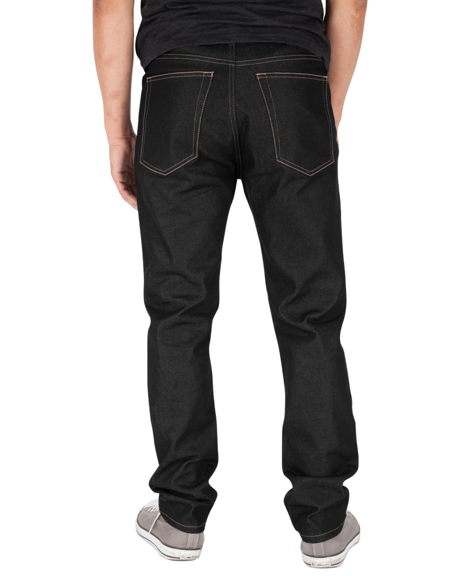 straight rigid jeans for men