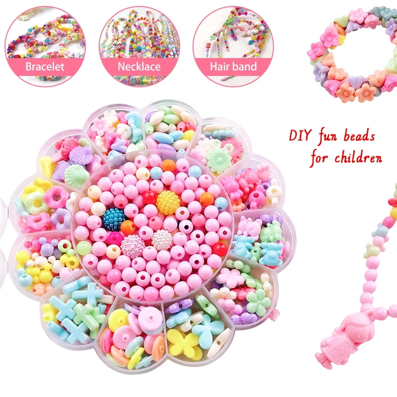 948Pcs 6 Color DIY Assorted Round Plated Metallic Beads Kit 4mm for Jewellery Bracelet Necklaces Art Craft Kit for Adult Girls Kids 