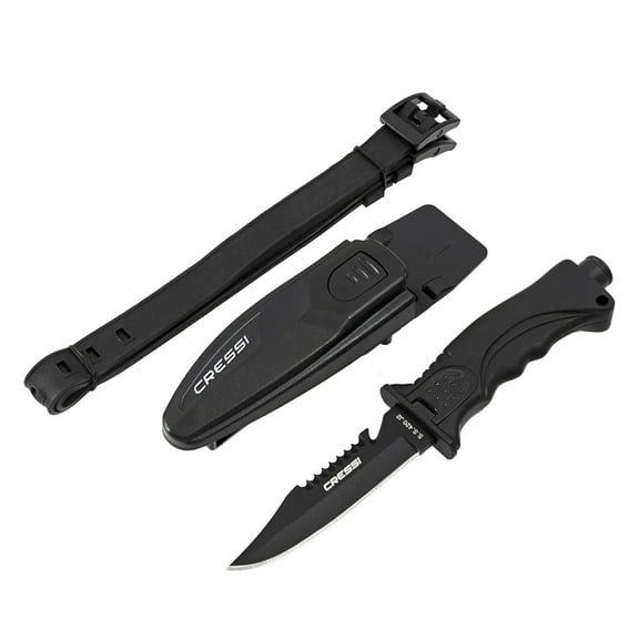 Cressi Skorpion Knife-Black Blade