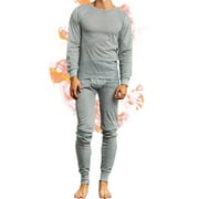 Ventana Men's Thermal Sets Waffle Knit Long Johns 2 Piece Underwear Top & Pants Pajama