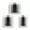 White, variant on 3-Piece Food Container Lid Organizer Set for Rubbermaid Brilliance Lids and Kitchen Cabinets, White