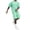 Fluorescent Green, variant on Clossjun Mens Short Sets 2 Piece Outfits - Casual Summer Short Sleeve Sweatsuits Sets for Men with Cargo Pocket