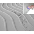 thumbnail image 2 of PetFusion ToughGrip Silicone Waterproof Cat Litter Mat, with Inner Channels and Raised Outer Lip, Standard, Gray, 2 of 8