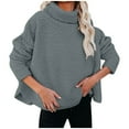 thumbnail image 6 of Womenss Sherpa Fleece Cowl Neck Pullover Thermal Warm Sweater Daily Wear Sweatshirt for Cold Freezing Weather, 6 of 6