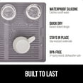 thumbnail image 3 of GORILLA GRIP Dish Drying Mat for Kitchen Counter, Waterproof Silicone Dishwashing Mat, 13x11, Gray, 3 of 10