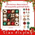 thumbnail image 4 of Christmas Transparent Painted Christmas Ball Set Gift Box, 4 of 6