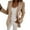 Apricot, variant on Women's Business Casual Pocket Work Office Blazer Back Slit Jacket Suit