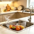 thumbnail image 4 of Clear Automatic Rinsing Basket With Strainer Style For Veggies And Small Produce For Quicks Kitchen Prep Tasks At Home And Daily Cooking, 4 of 8