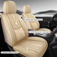 thumbnail image 2 of Fit for Subaru Outback 2005, PU Leather Full Set of 5 Seats Waterproof Beautify Interior, Beige Car Seat Covers, Beautify the Interior of Old Cars, 2 of 9