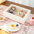 thumbnail image 4 of 6-Pack Cupcake Boxes with Window, 12 Count Food Grade Cardboard Containers for Muffins & Desserts, 13.4x10x4 Inch (White), 4 of 5