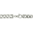 thumbnail image 3 of 925 Sterling Silver High Polished 16.20mm Solid Plain Curb Link Chain w/ Lobster Clasp - 26", 3 of 5