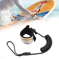 thumbnail image 1 of Correa de cuerda de mano elástica, cómoda, ajustable, de 6 mm de grosor, para tabla de surf, repuesto para tabla corta, tabla de pescar, tabla de skimboard Negro, 1 of 8