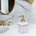 thumbnail image 3 of Ruiboury Resin Soap Dispenser Reusable for Tabletop Kitchen Shower Shampoo Bathroom White 250ml 1Set, 3 of 6