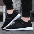 thumbnail image 6 of Domzle Men's Casual Walking Shoes for Elderly Lightweight Strap Comfortable Sneakers Outdoor Workout Sneaker Walking and All-Day Comfort Black, 6 of 6