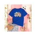 thumbnail image 2 of Playera Blusa Mujer De Mamá con Estampado de Flores Ropa Casual y Bonita para Día de la Madre Color Azul Talla Grande Marca Emil SaEs, 2 of 4