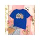 thumbnail image 2 of Playera Blusa Mujer De Mamá con Estampado de Flores Ropa Casual y Bonita para Día de la Madre Color Azul Talla Grande Marca Emil SaEs, 2 of 4
