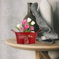 thumbnail image 5 of Chidian 1Pc Oval Shaped Iron Bucket Decorative Flower Bucket Storage Bucket Adornment, 5 of 8