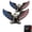 2pcs, variant on 3D Metal Eagle Auto Badge, Patriotic Car Emblem,Stripes for Car Truck SUV Motorcycle -1 pack