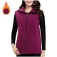 thumbnail image 1 of Blusa informal sin mangas y sin capucha para mujer, de poliéster, cómoda, lisa, con cuello en V, para invierno, 1 of 4