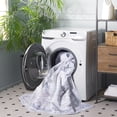thumbnail image 4 of SAFAVIEH Arizona Patricia Medallion Machine Washable Area Rug, Ivory/Grey, 6' x 6' Square, 4 of 13
