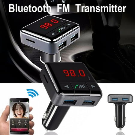 LCD In-Car Kit MP3 Player Wireless bluetooth FM Transmitter Handsfree Support Micro S D Card, USB Disk, Phone APP (Best Car Repair App)
