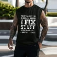 thumbnail image 2 of Sngxgn Men's Tank Tops Sleeveless Shirts Fit Gym Training Workout(Black,M), 2 of 4