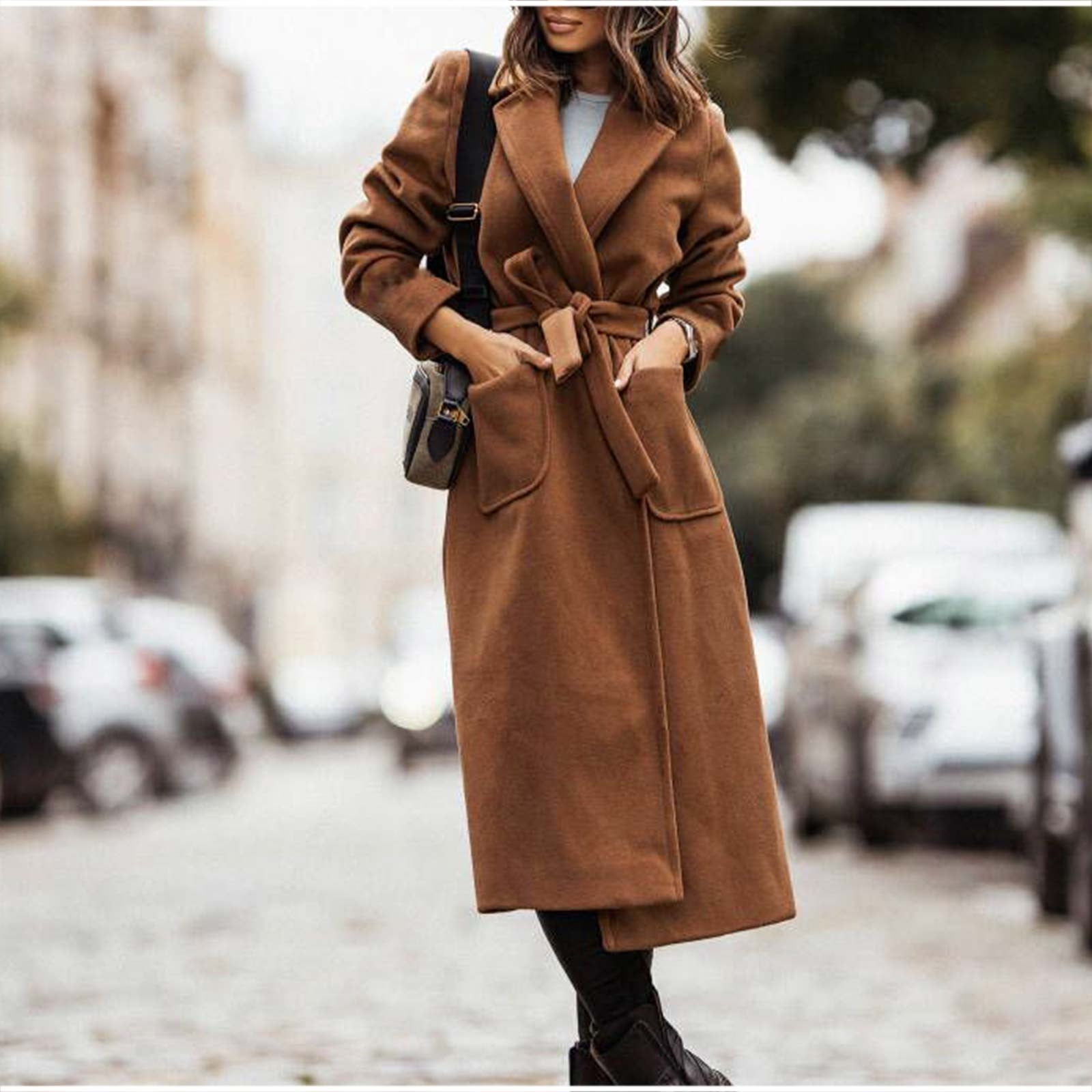 ジャケット・アウター less tailor long coat brown Buy ONLY Brown Long Trench Coat from Next USA