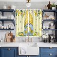 thumbnail image 2 of Curtains 63 Inch Length 2 Panels, Yellow Lemons Grommets Window Treatment Curtain, Cute Gnomes Summer Fruits Rustic Flowers Thermal Curtains Drapes for Living Room/Bathroom, 2 of 9