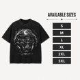 thumbnail image 7 of Moonlit Mountain Fantasy Washed T-Shirt, Unisex Classic Fit, 100% Heavyweight Cotton, 180 GSM, Front Graphic, 7 of 7