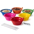 thumbnail image 6 of Cereal Bowls with Straws for Kids - (Set of 6) 20-Ounce - BPA-Free Plastic Reusable Built-In Straw Bowls for Kids, Children & Toddlers, Dishwasher and Microwave Safe, Includes 3 Cleaning Brushes, 6 of 7