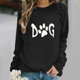thumbnail image 3 of DDAPJ pyju Dog Mama Sweatshirt for Women ,Long Sleeve Pet Lover Crewneck Tunic Tops Cute Paw Graphic Pullover Sweatshirts Teen Girls Birthday Gifts, 3 of 3