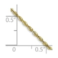 thumbnail image 2 of 10k Yellow Gold 1.5mm Extra-light Sparkle-Cut Rope Chain Necklace 22 Inch Chain Necklace for Women and Men, 2 of 2