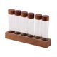 thumbnail image 3 of Tubos de almacenamiento de granos de café con tapa y soporte. Tubo de ensayo de granos de café rellenable. 6 hoyos, 3 of 9