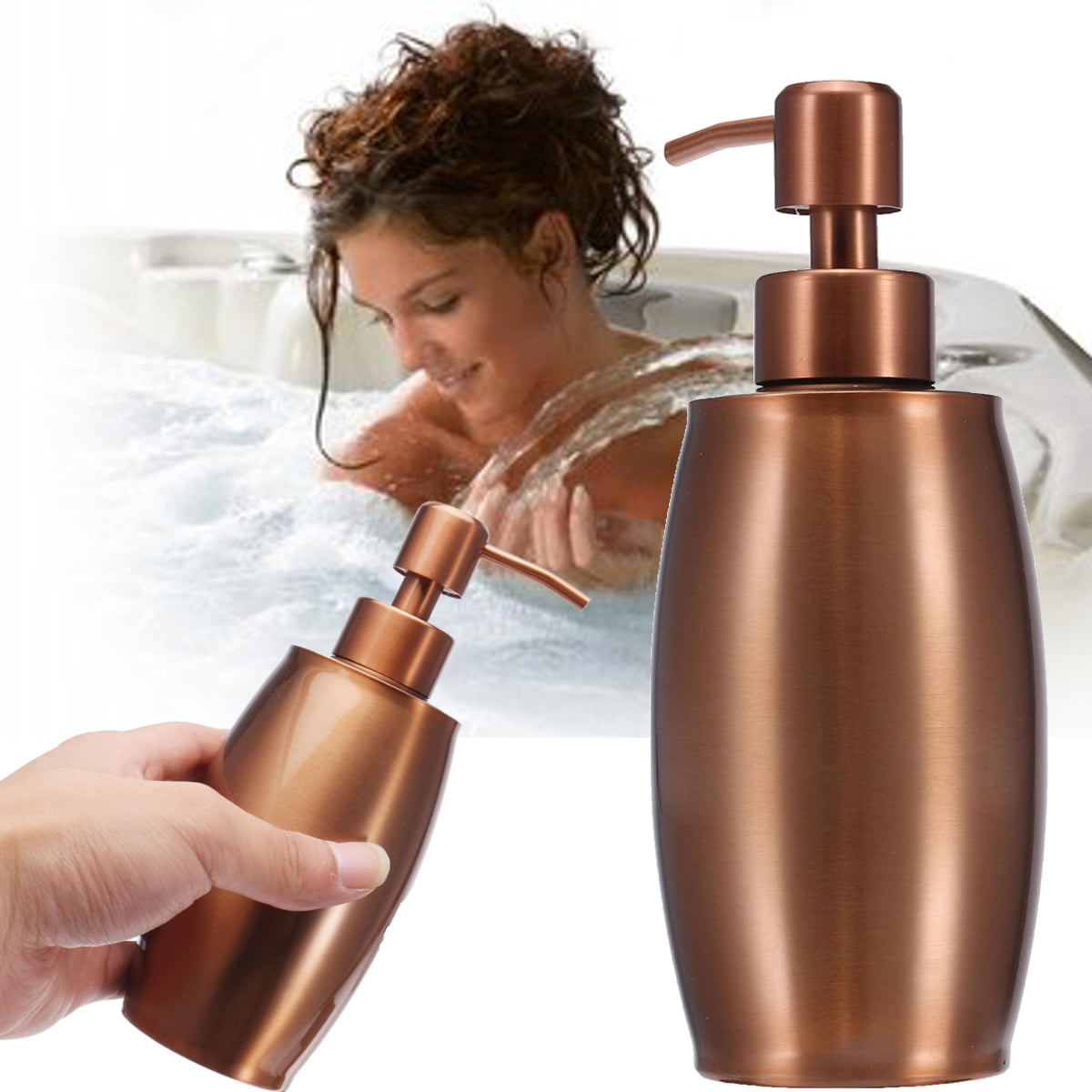 Stainless Steel Soap Dispenser, Sink Rust Proof Soap Dispenser Kitchen Bathroom Countertop Liquid Bottle Hand Dish Lotion Shampoo Pump