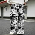 thumbnail image 7 of GrmtClth Mens Pants Loose Fit Camo Casual Bottoms Elastic Drawstring Waist Multi Patch Pocket Outdoor Daily Pants 3XL, 7 of 7