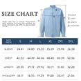 thumbnail image 4 of Cloudstyle Men's Cotton Linen Shirt Band Collar Long Sleeve Button Down Casual Beach Yoga Tops Summer Roll-Up Sleeve Blouse, 4 of 10