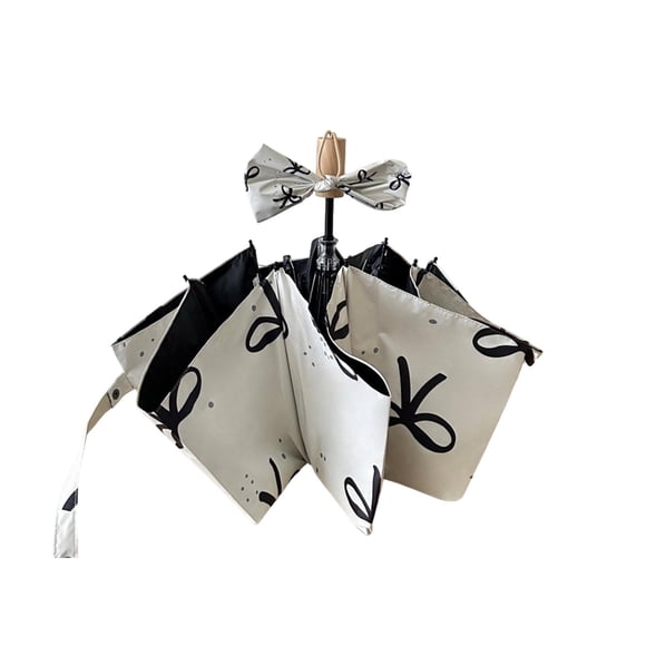 Exquisito para mujer, compacto, ligero y plegable con protección . Mango de madera