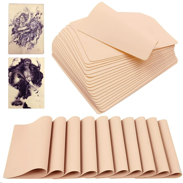 Valentine'S Day Gift, Tattoo Practice Skin With Transfer Paper, Tattoo Fake  Skin And Tattoo Tracing Paper Kit Including 3PCS Double Sided Skin And  10PCS Tattoo Stencil Paper For Tattoo Practice Tattoo Supplies