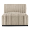 thumbnail image 5 of Conjure Channel Tufted Upholstered Fabric Armless Chair-EEI-5495, 5 of 7
