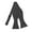Charcoal Gray, variant on Solid Black Self-Tie Bow Tie