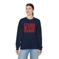 thumbnail image 7 of Field Hockey Sweatshirt Gifts Crew Neck Shirt Long Sleeve Unisex, 7 of 7