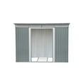 thumbnail image 3 of DuraMax Outdoor Storage Shed with Pent Roof Skylight, 8' x 6' x 6', Light Gray, 3 of 10