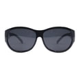 thumbnail image 2 of Women’s Fit-Over Sunglasses Polarized Lens UV400 Oversized Round Frame Black, 2 of 6