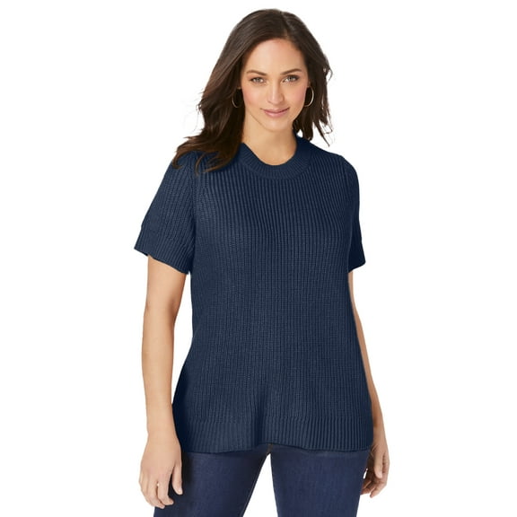 Jessica London Women's Plus Size Shaker Tee