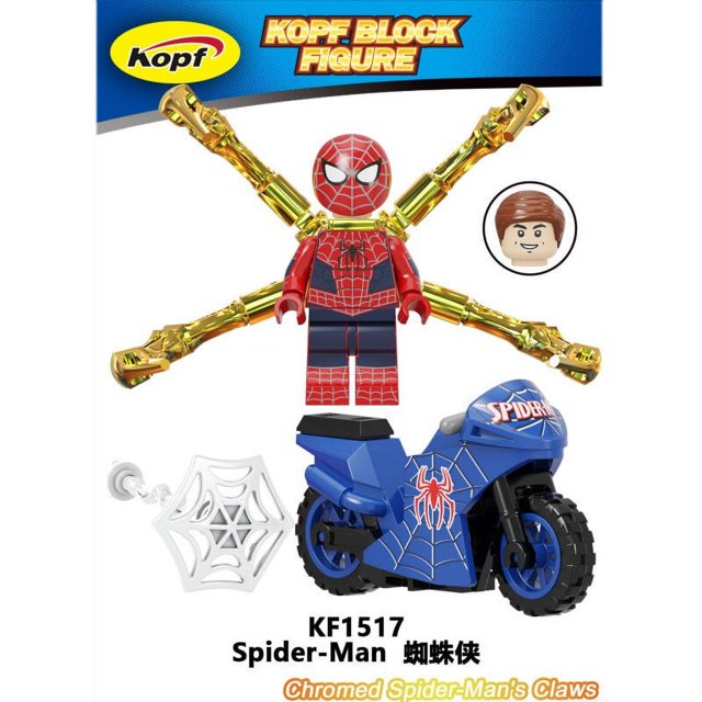SpiderMan Peter Parker Figuras Serie De Juguetes Minifiguras Bloques De Construcción Venom Verde Duende